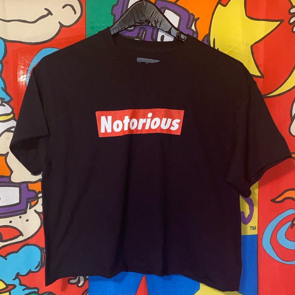 Notorious box logo crop top
